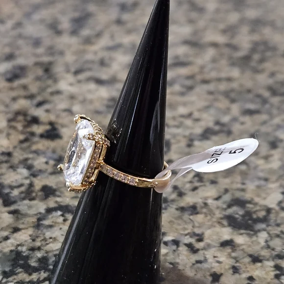 Bomb Party RG66974 "Joyful Embrace" Diamond Cubic Zirconia Sz 5 - Picture 4 of 5